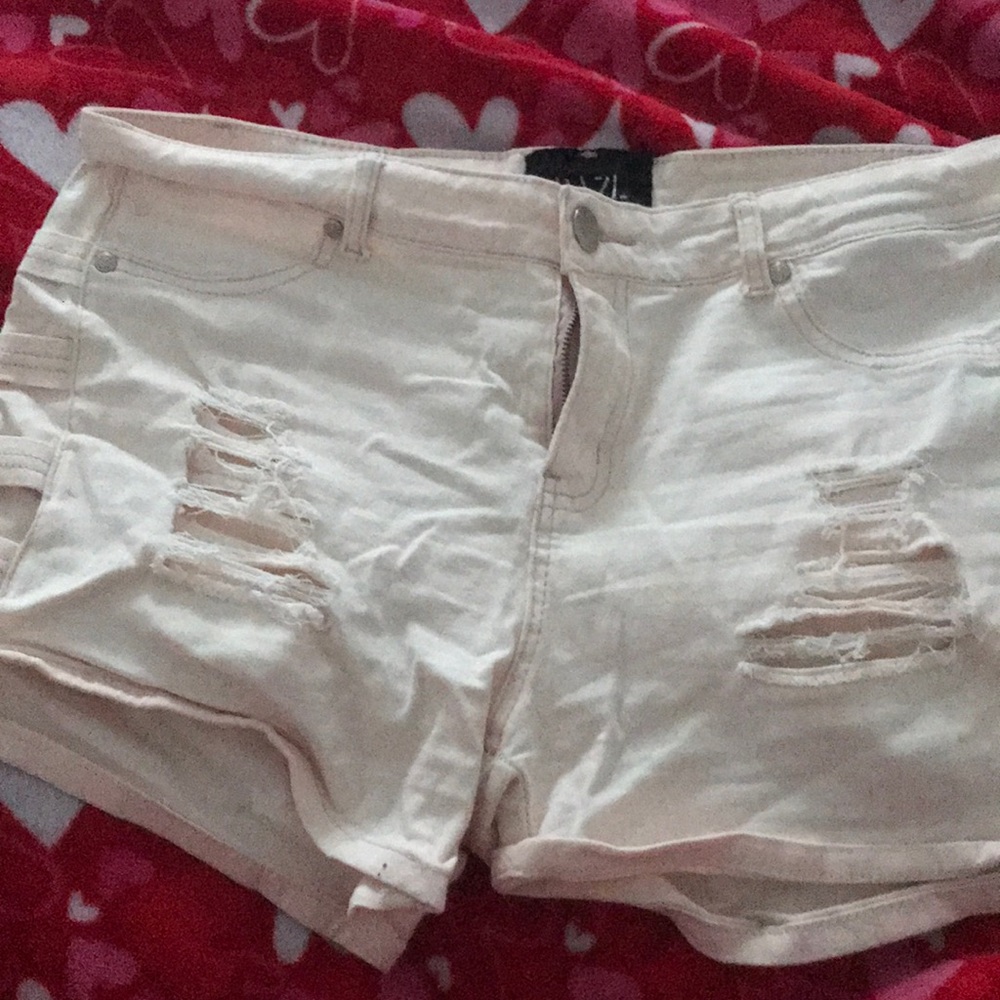 Light Pink Short Shorts